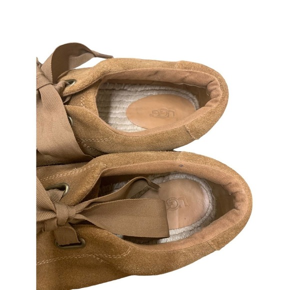 Ugg "Brianna" Espadrille Sneakers Chestnut Suede SZ US 12 - Picture 8 of 8